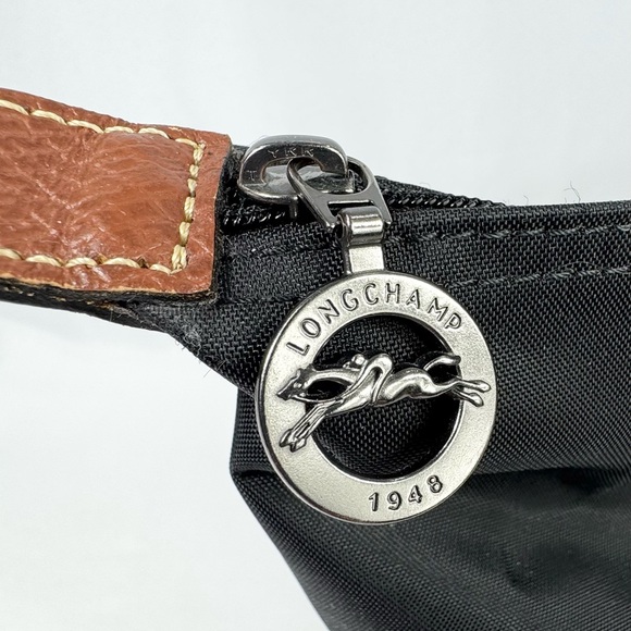 Longchamp Le Pliage Black Nylon/Leather Large Tote - Picture 6 of 11